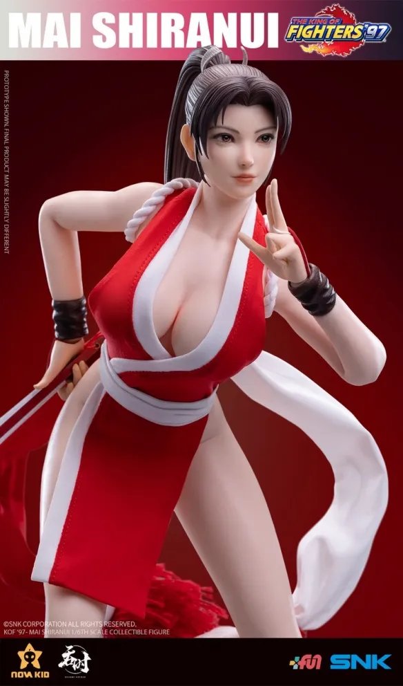 性感火辣!《拳皇97》不知火舞1/6可动包胶手办发布