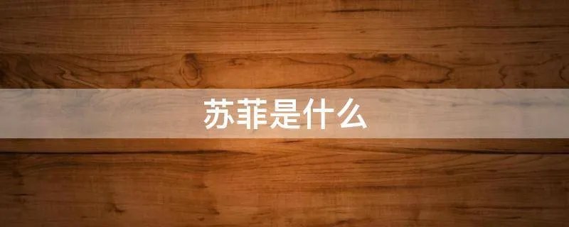 苏菲是什么