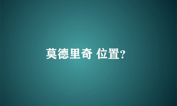 莫德里奇 位置?