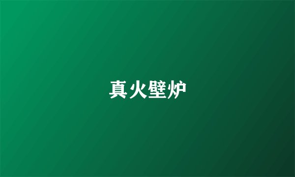 真火壁炉
