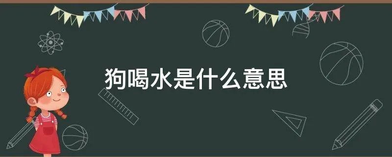 狗喝水是什么意思