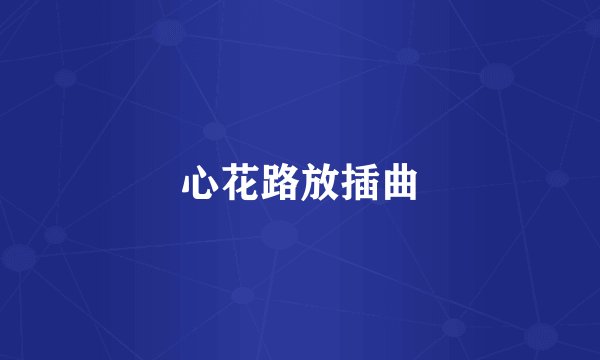 心花路放插曲