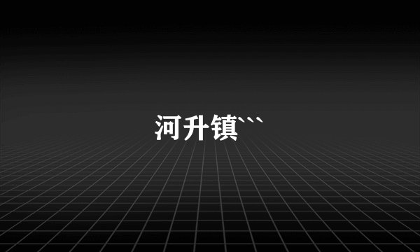 河升镇```