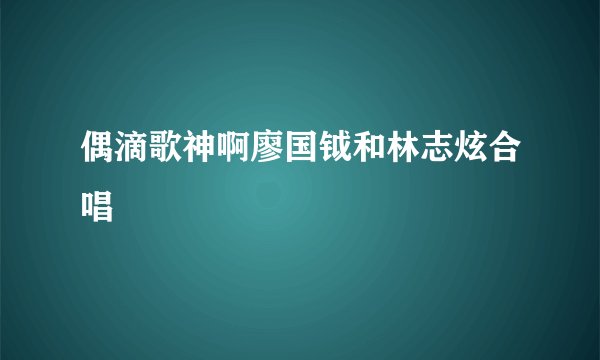 偶滴歌神啊廖国钺和林志炫合唱