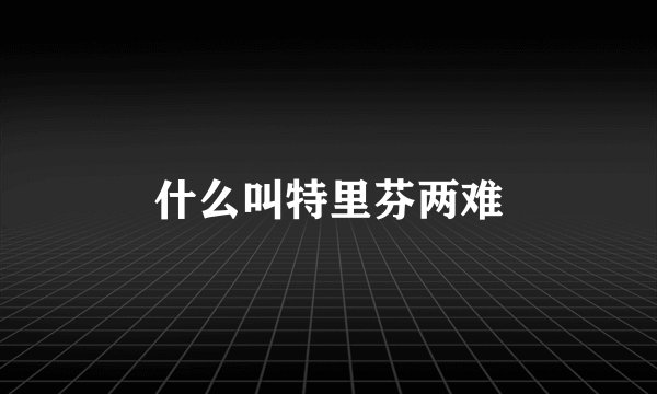 什么叫特里芬两难