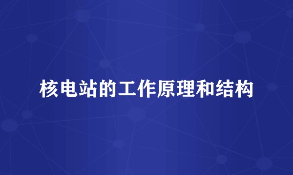 核电站的工作原理和结构