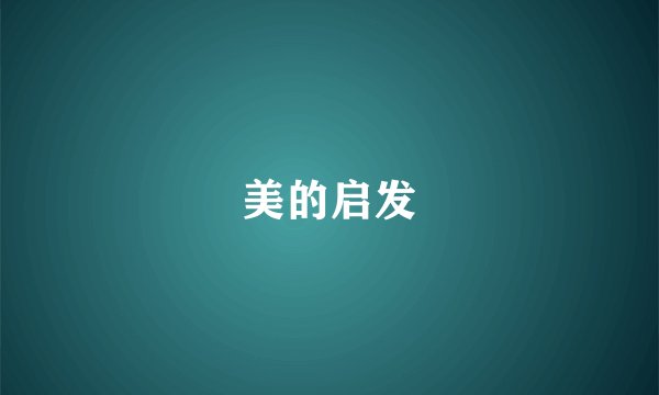 美的启发