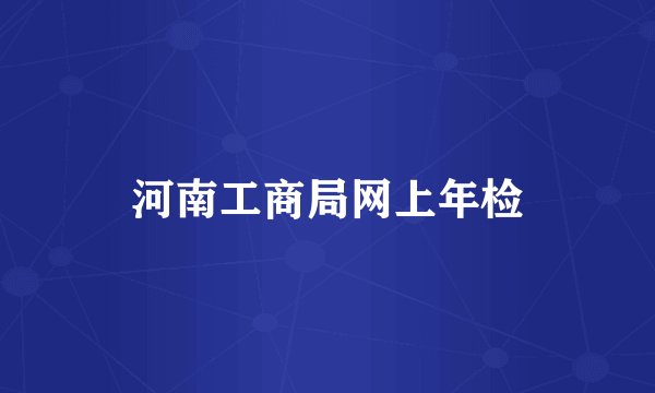 河南工商局网上年检