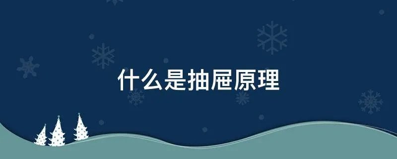 什么是抽屉原理
