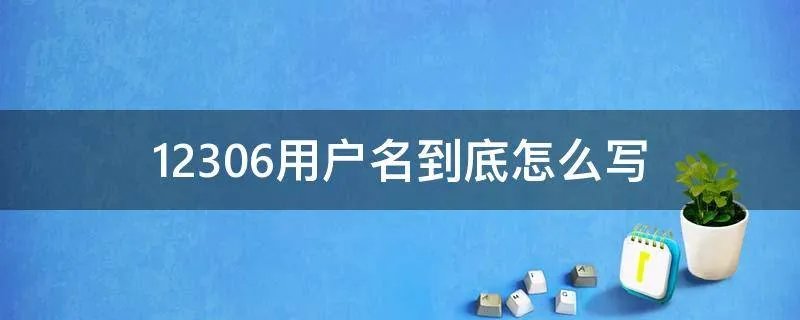 12306用户名到底怎么写