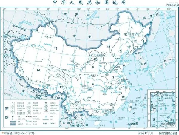 地理山脉地形图
