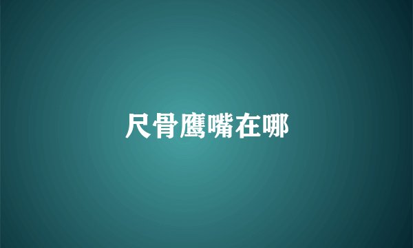 尺骨鹰嘴在哪
