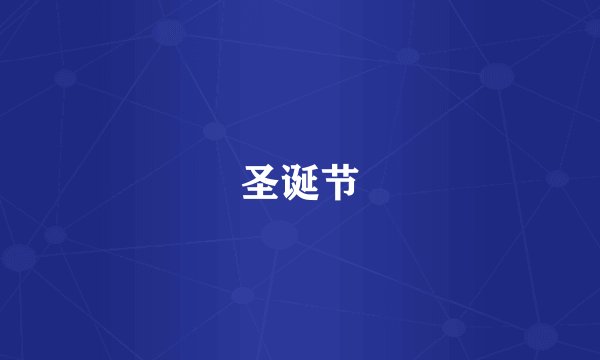 圣诞节