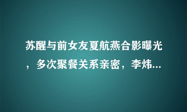 苏醒与前女友夏航燕合影曝光,多次聚餐关系亲密,李炜8年前被打有隐情?