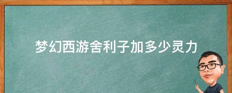梦幻西游舍利子加多少灵力