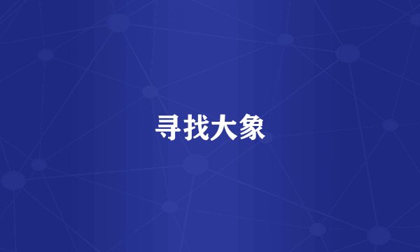 寻找大象