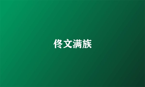佟文满族
