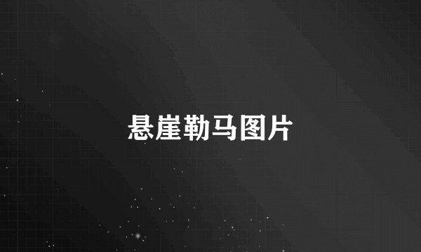 悬崖勒马图片