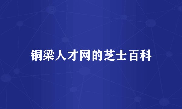 铜梁人才网的芝士百科