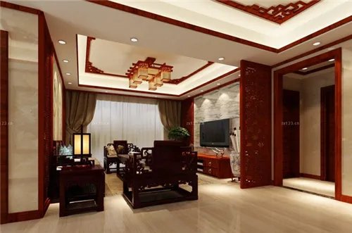 家装客厅吊顶效果图 目前最常见的几款客厅吊顶