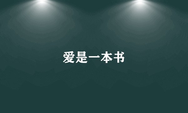 爱是一本书