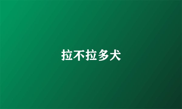 拉不拉多犬