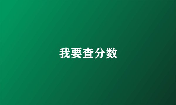 我要查分数