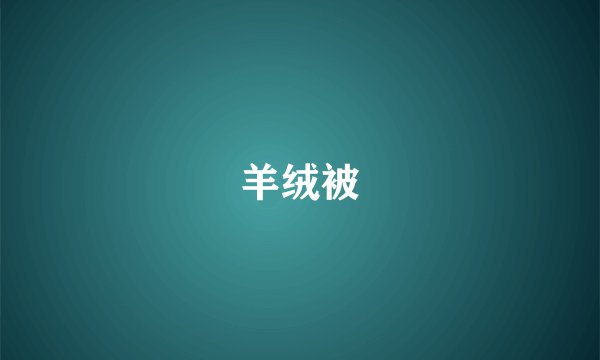 羊绒被