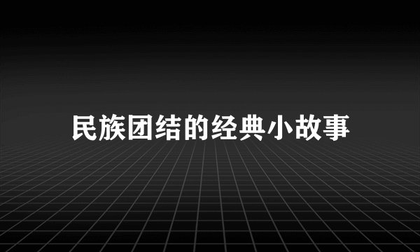 民族团结的经典小故事