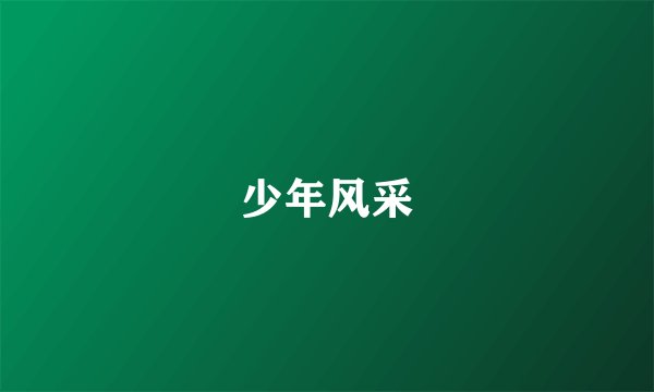 少年风采