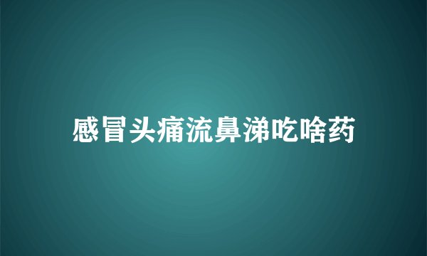 感冒头痛流鼻涕吃啥药