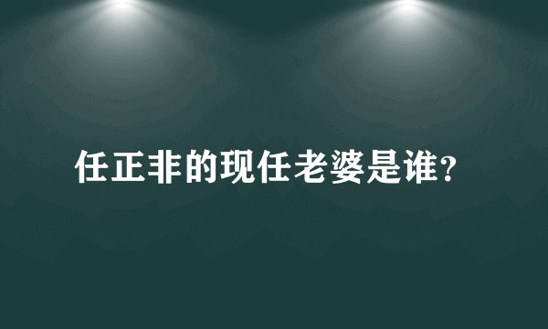 任正非的现任老婆是谁？