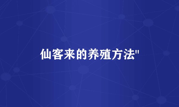 仙客来的养殖方法