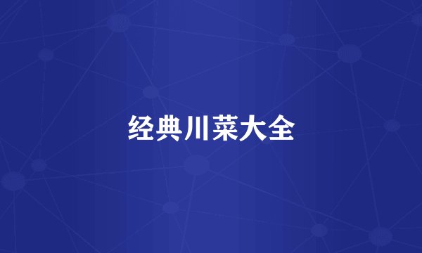 经典川菜大全